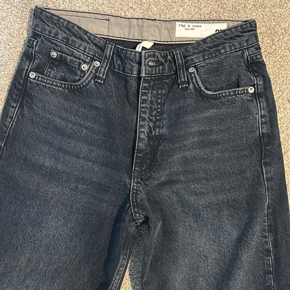 Rag & Bone Andi High-Rise Ankle Wide Leg Denim Jeans Size 27 - Picture 15 of 16